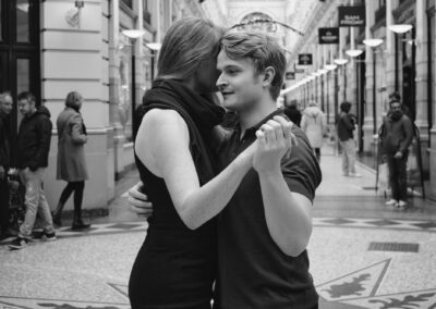 Argentijnse Tango dansen in de Passage, Den Haag