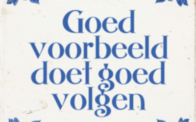 Een goed voorbeeld doet goed volgen